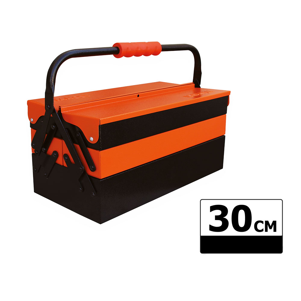جعبه ابزار فلزی 30 سانت اتوماتیک سه طبقه  کد محصول : TB-303